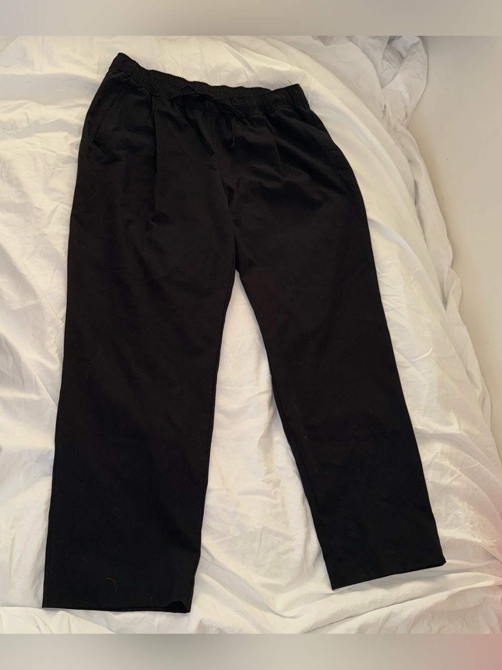 Old Navy Billie High Rise Black Tailored Straight Trousers - L